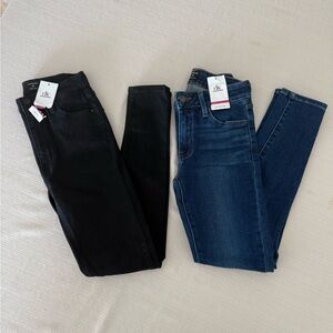 Just Black Women's Skinny Jeans in Black and Blue